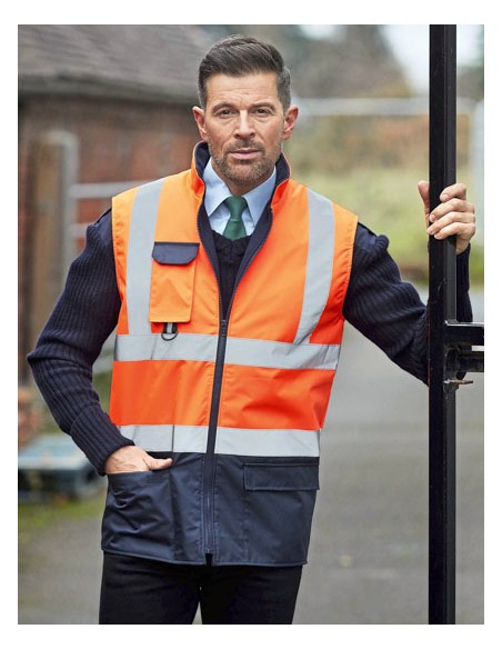 YOK-HV005-Hi-Vis Two-Tone Bodywarmer 2